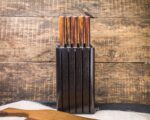 Набор 5 ножей Сталь 137 слоёв, дамаск. Ironwood, круг. — изображение 4