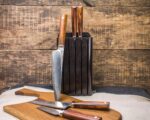 Набор 5 ножей Сталь 137 слоёв, дамаск. Ironwood, круг. — изображение 3