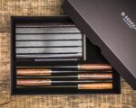 Набор 5 ножей Сталь 137 слоёв, дамаск. Ironwood, круг. — изображение 2